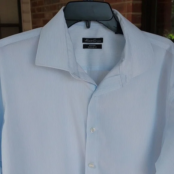 Kenneth Cole New York | Shirts | Kenneth Cole New York Dress Shirt 0 Cotton  Size 17 3435 Regular Fit | Poshmark